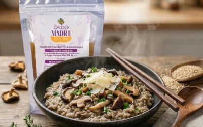 Risotto de Quinoa, Hongos y Caldo