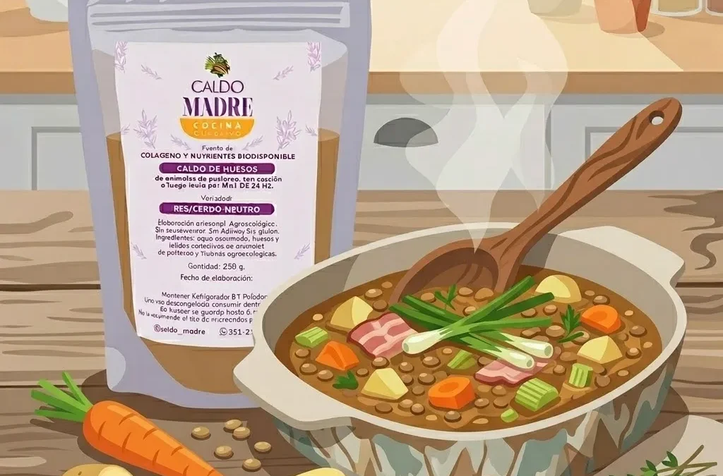 Guiso de Lentejas con Caldo “Salud Pura”