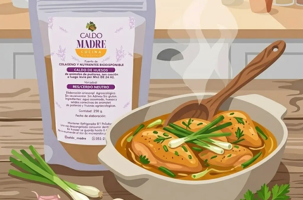 Pollo al Verdeo en Reducción de Caldo